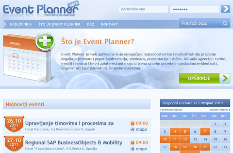Računalo.com pokrenulo Event planner
