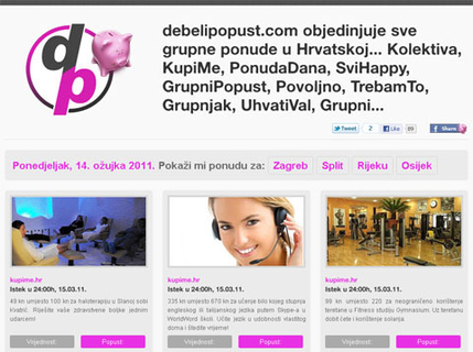 DebeliPopust - još jedan agregator grupne kupnje