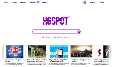 HG Spot priprema nove web stranice