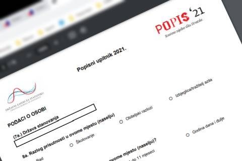 Elektroničko popisivanje stanovnika počinju u rujnu