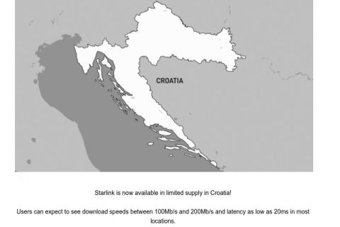 Prvi hrvatski korisnici uskoro će dobiti Starlink uslugu