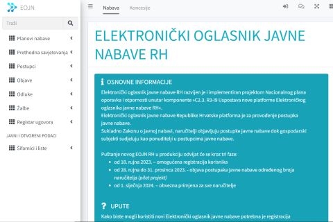 Starta novi oglasnik javne nabave