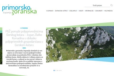 Redizajnirane internet stranice Primorsko-goranske županije
