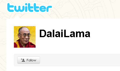 Dalaj Lama pokrenuo stranicu na Twitteru