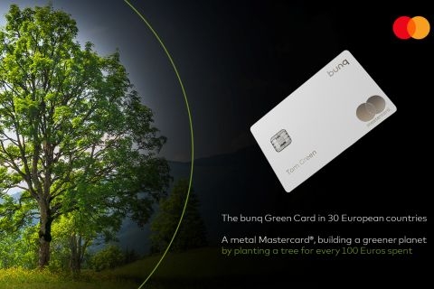 Mastercard pomaže bunq zelenoj kartici da stekne više korisnika u Europi