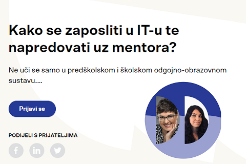 Kako se zaposliti u IT-u te napredovati uz mentora? - ONLINE