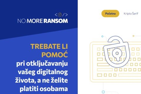 Stranica NoMoreRansom redizajnirana i prevedena na hrvatski