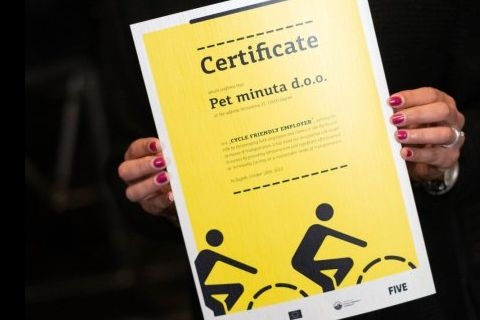 Five uveo flotu e-bicikala za zaposlenike, dobio certifikat Poslodavac prijatelj bicikliranja