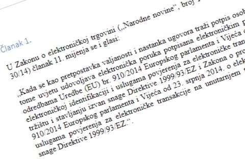 Manje izmjene Zakona o elektroničkoj trgovini na e-Savjetovanju